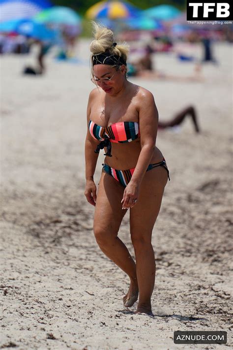 Stacey Silva Sexy Seen Showing Off Her Hot Bikini Body On The Beach In Miami Aznude