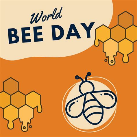 World Bee Day Poster For Social Media Post 23781740 Vector Art At Vecteezy