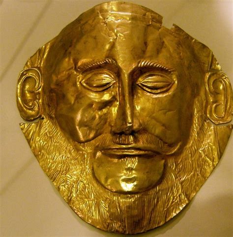 złota maska, mykeny