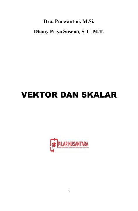 Pdf Vektor Dan Skalar