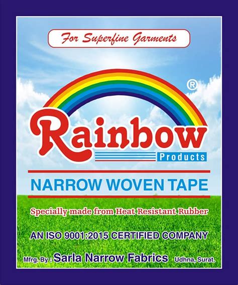 Woven Elastic Rainbow Elastics Sarla Elastics