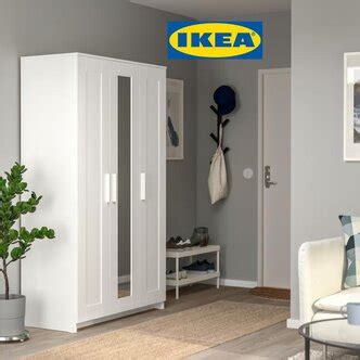Шкаф икеа IKEA Brimnes Бримнэс, 3-х створчатый, 117х190х50, белый ...