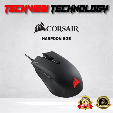 Corsair Harpoon Rgb Gaming Mouse 6000 Dpi Optical Shopee Malaysia