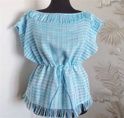 Туника тканая на лето из мерсеризированного хлопка | Туника, Ткань ...