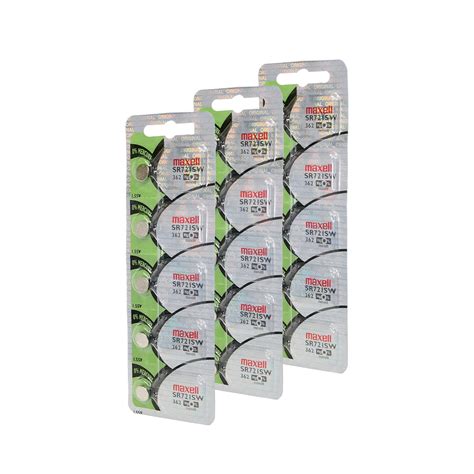 Pilas Para Reloj 362 Sr721sw Pqt 15 Pilas Pilas Y Baterías