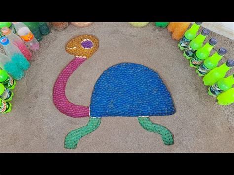 Experiment How To Make Turtle Drawing With Orbeez Ball Youtube