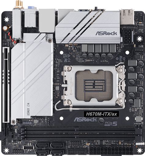 Материнская плата ASRock H670M-ITX/AX купить в Москве по цене 18031 р.