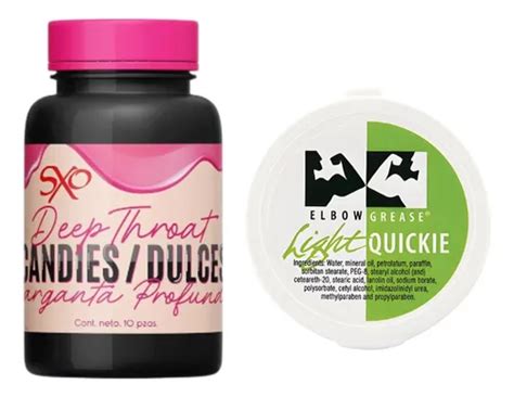 Lubricante Dilatador Anal Elbow Grease Dulces Deep Throat Fresa Ligero Meses Sin Inter S
