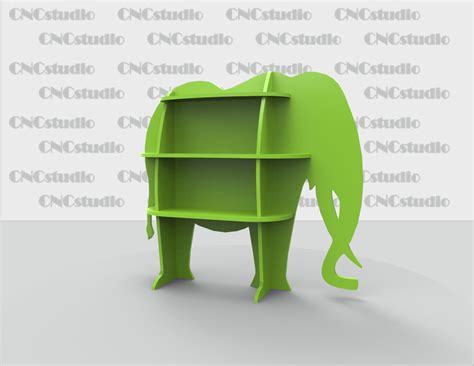 Купить Слон-полка в интернет-магазине из акрила и пластика CNCstudio