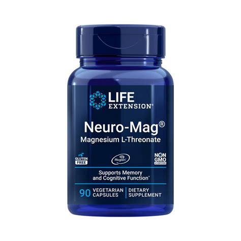 Life Extension Neuro-Mag Magnesium L-Threonate - 90 Caps - Botanical ...