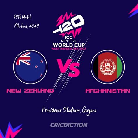 Match Preview New Zealand Vs Afghanistan T20 World Cup 2024 14th