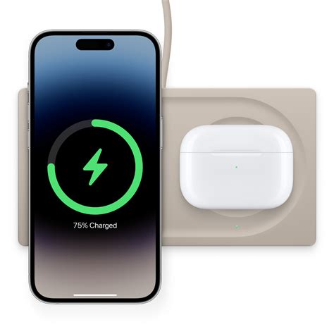 Belkin Boost Charge Pro 2 In 1 Wireless Charger Pad With Magsafe Brown Apple Au