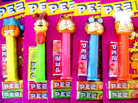 Garfield Pez Set Mint On European Cards Canada Candy Connection