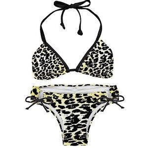 Suojapuku Bikini Da Donna Costume Da Bagno A Due Pezzi Leopardato Insiemi Del Bikini Delle Donne