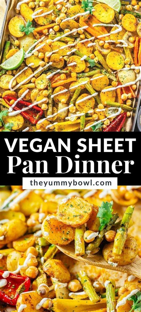 Vegan Sheet Pan Dinner Has All The Best In One Pan Roasted Golden And