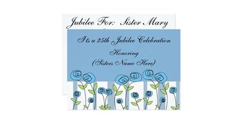 Nuns 25th Jubilee Celebration Invitations | Zazzle