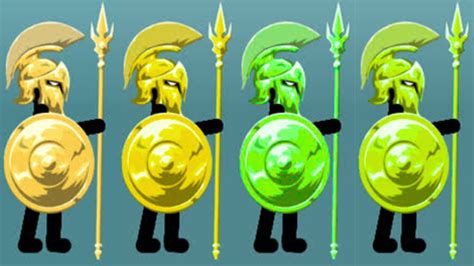 Golden Speartons In Different Colors Stick War Legacy Youtube