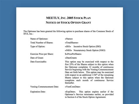 27+ Marvelous Picture of Non Qualified Stock Option Agreement