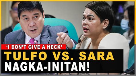 RAFFY TULFO AT VP SARA DUTERTE NAGBANGAAN SA SENADO YouTube