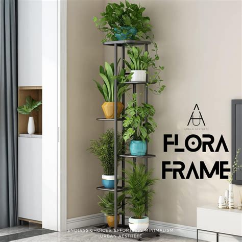 Jual FLORAFRAME Rak Tatakan Tanaman Bunga Hias Standing Pot Susun Tower