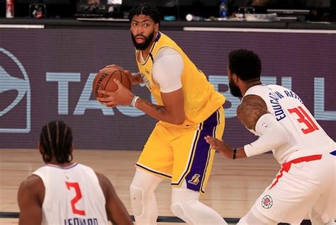 Recap Anthony Davis Leads Lakers To Win Over Clippers In First Seeding