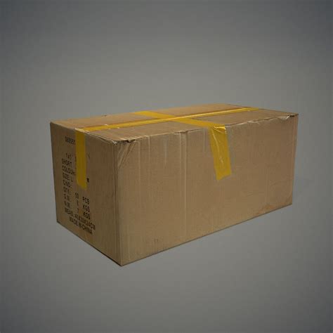 Cardboard Box Free 3d Model Obj Mb Fbx Free3d
