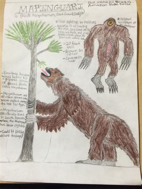 Cryptid Sketch Mapinguari By Strikerprime On Deviantart