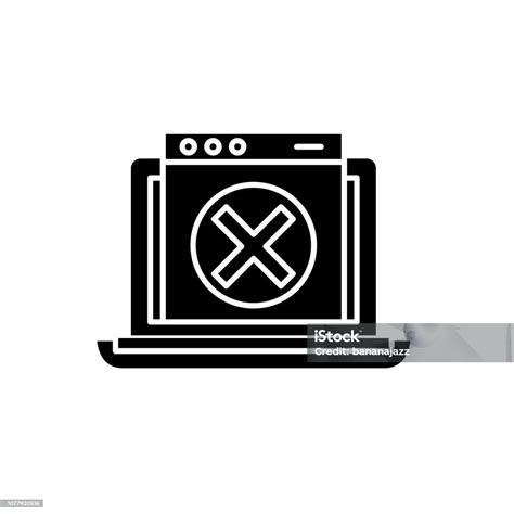 network error black icon vector sign  isolated background network error concept symbol