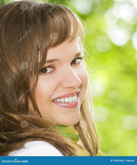 Beautiful Romantic Brunette Stock Image Image Of Beautiful Leisure