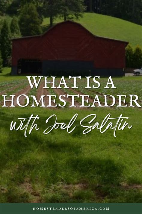 What Is A Homeseader With Joel Salatin Pinterest Image 2