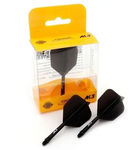 CUESOUL FLIGHT SYSTEM AK5 ROST BIG WING - BLACK - Baltic Darts