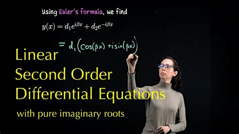 Pure Imaginary Roots Linear Second Order Differential Equations Youtube