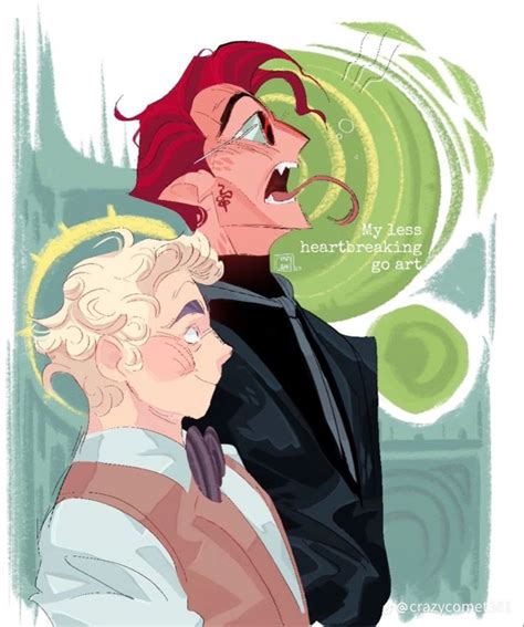 Good Omens Book Fan Art Cute Gay