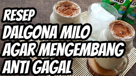 Resep Cara Membuat Dalgona Milo Dengan Mixer Agar Mengembang Anti Gagal