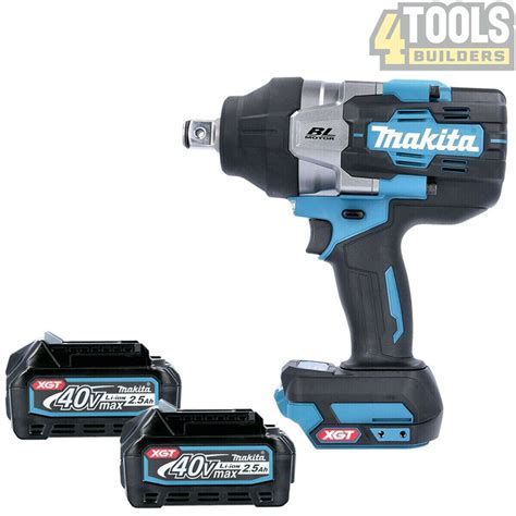 Makita tw001g 40v max xgt 3 4 brushless impact wrench with 2 x 2 5ah ...