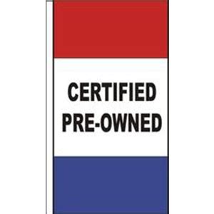 Certified Pre-Owned Drape Flag - Bob Hughes Displays