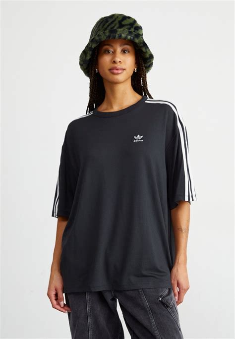 Adidas Originals Stripe Tee Oversized Camiseta Estampada Black