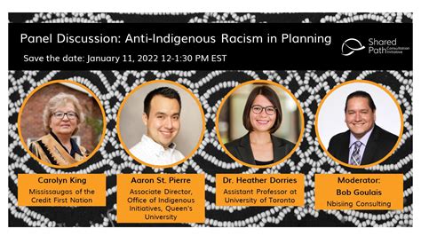 Panel Discussion Anti Indigenous Racism In Planning SharedPath