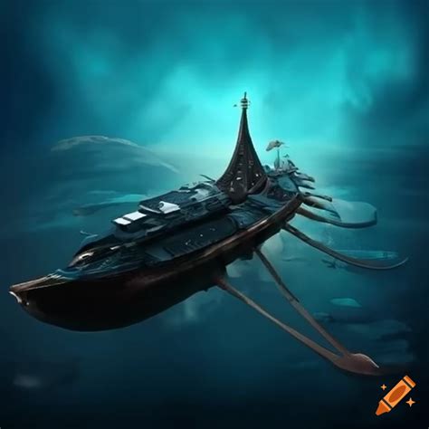 Spaceship Inspired By Viking Longboats On Craiyon