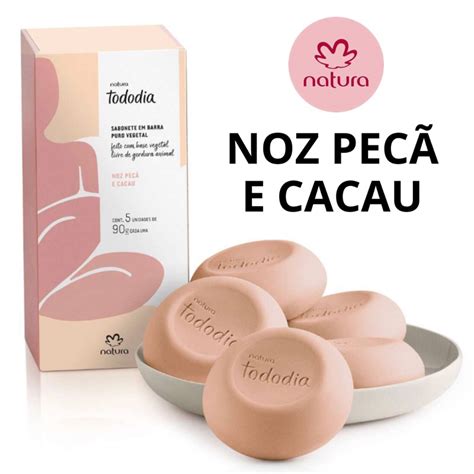 Sabonete Noz Pecã E Cacau - Sabonete Barra Natura Tododia Noz Pecã e Cacau. | Shopee Brasil