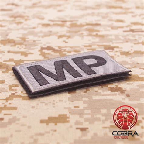 Mp Military Police Gray Military Patch Velcro Military Airsoft