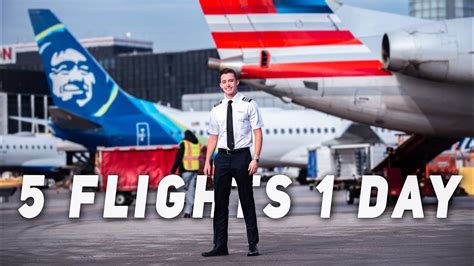 Day In The Life Of An Airline Pilot 5 Flights Youtube