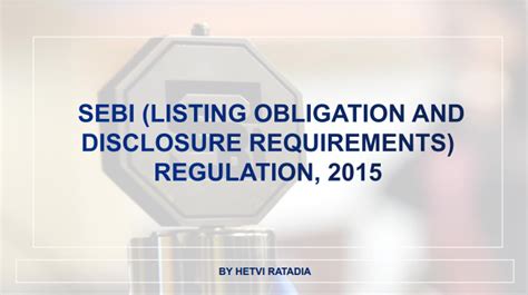 Sebi Lodr Regulation 2015 Mangalam Placement