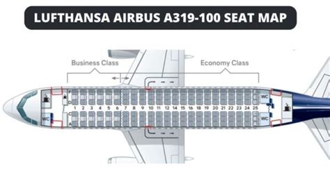 Airbus A319 Seat Map With Airline Configuration