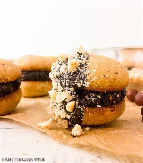 Nutella Hazelnut Chocolate Sandwich Cookies The Loopy Whisk