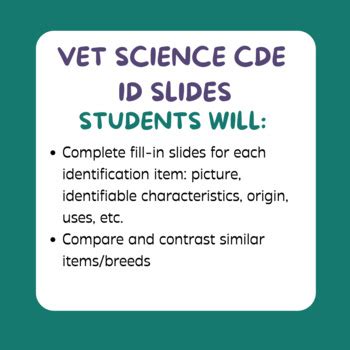 Veterinary Science Ffa Cde Fill In Slides Parasites Microscopics