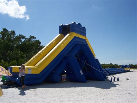 The H2 Slide Elevation Slides Custom Land Sea Inflatables