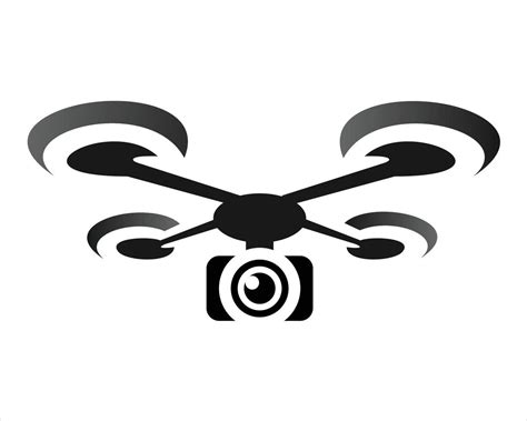 Black Simple Drone Camera Logo 12801968 Vector Art At Vecteezy