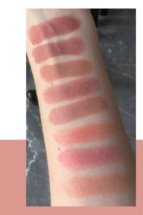 MAC Cosmetics Nude Lipstick Comparison Mac Lipstick Swatches Mac Modesty Lipstick Mac