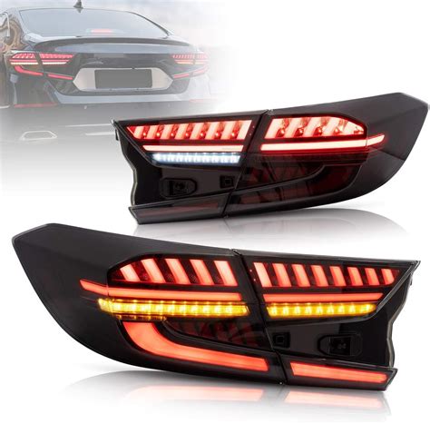 Amazon VLAND LED Smoked Tail Lights Compatible With Honda Accord